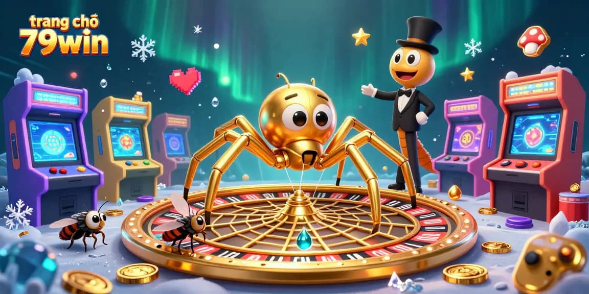 Experience the excitement at trang chủ 79win with a dynamic roulette-themed casino scene.