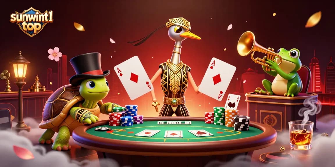 Experience thrilling gaming at sunwint1 top with vibrant casino characters and elements!