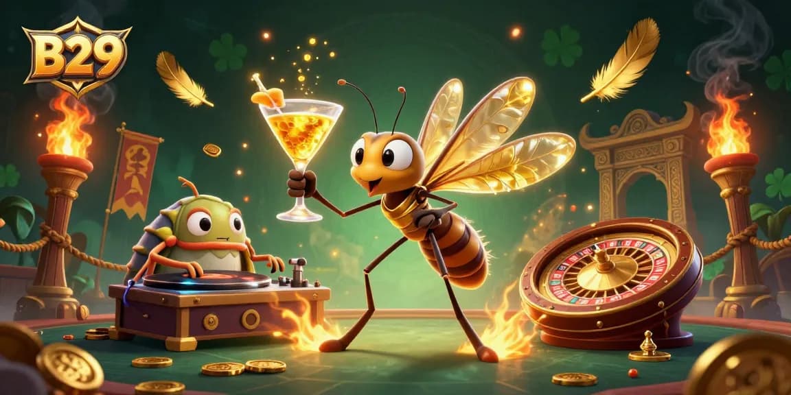 B29 offers exhilarating gaming experiences, featuring vibrant casino elements like roulette and immersive 3D characters.