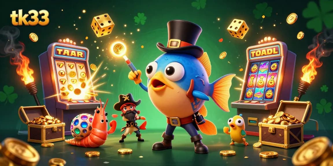 tk33 engaging players with vibrant slots and dynamic casino elements in a lively underwater scene