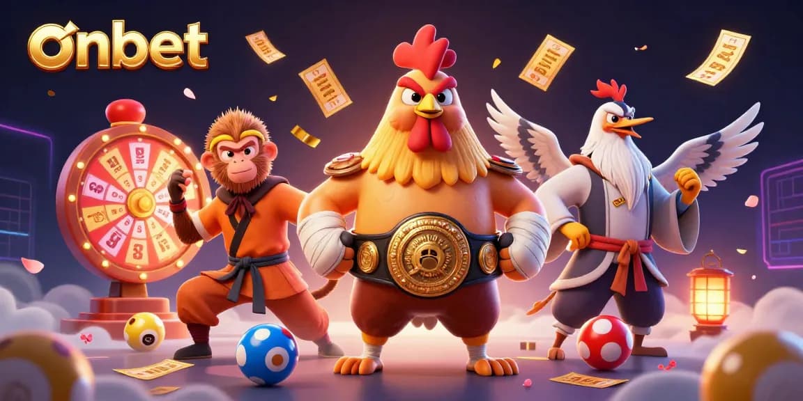 Engage with thrilling gameplay visuals at onbet, showcasing exciting lotteries and immersive characters.