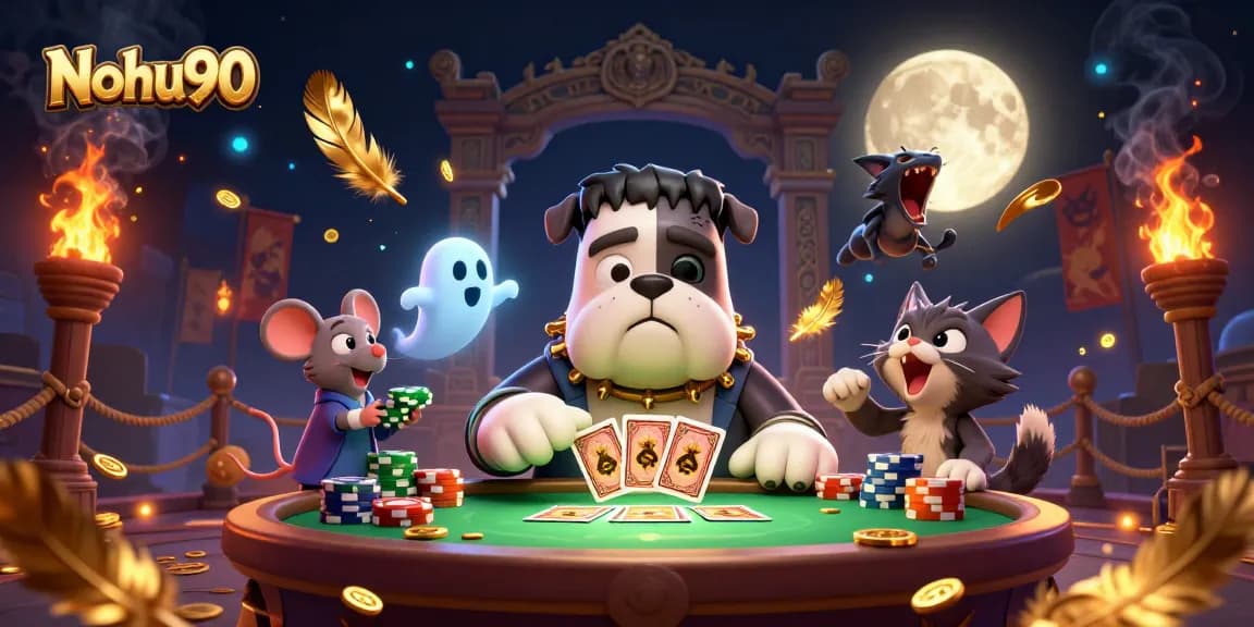 Nohu90 offers thrilling gambling action with vibrant 3D characters and dynamic casino elements.