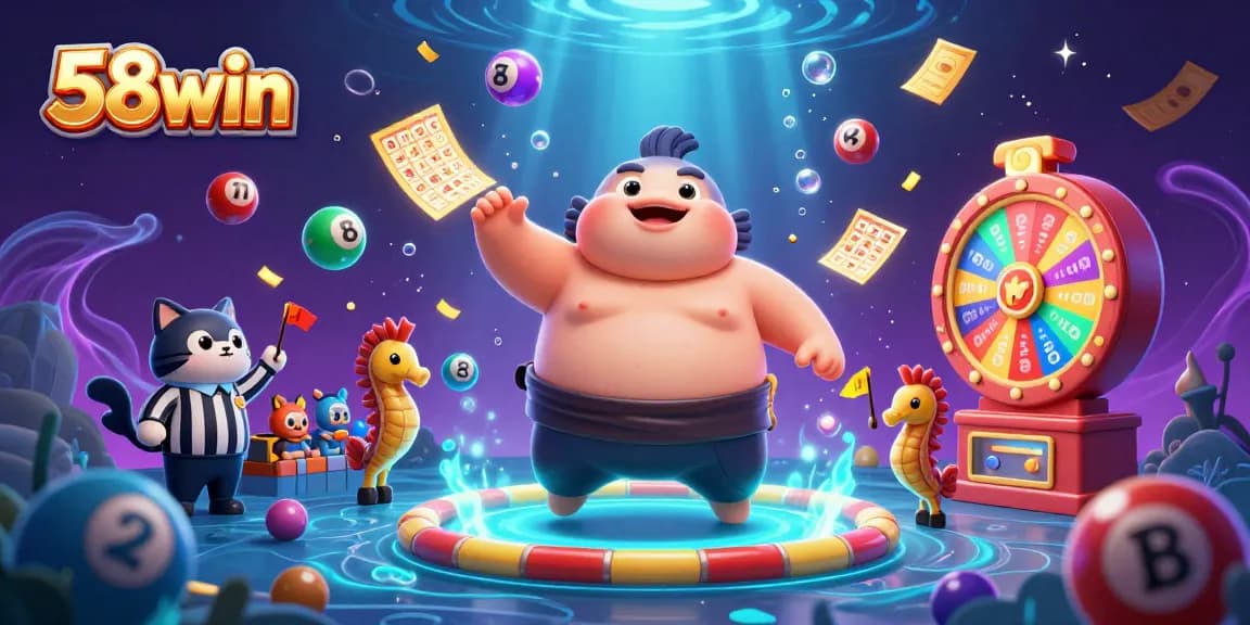 Players experience the exciting 58win underwater casino with vibrant games and engaging characters.