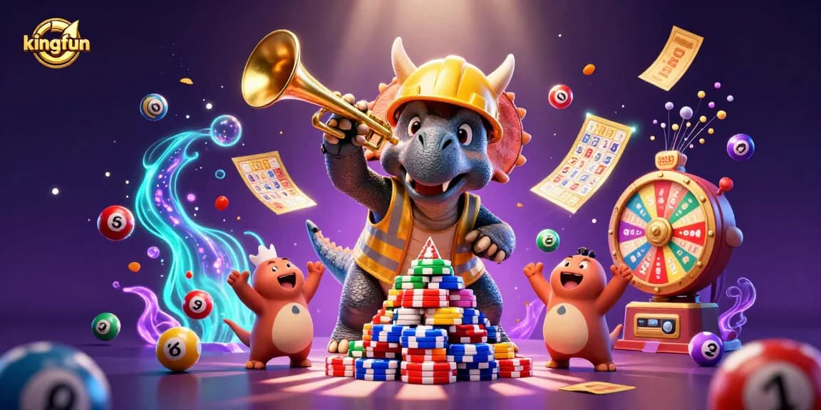 Experience the thrilling excitement of kingfun as colorful lottery balls explode in vibrant celebration.