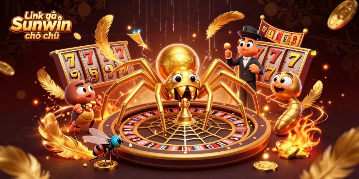Experience excitement at Link vào Sunwin chính thức with a vibrant 3D casino scene featuring unique characters.