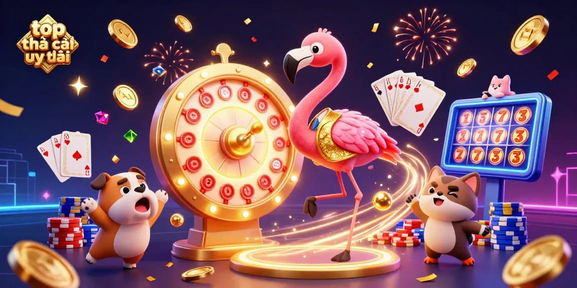 Join the excitement of top nhà cái uy tín with dazzling casino elements and vibrant 3D characters.
