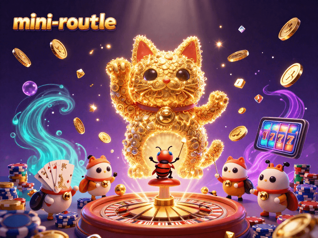 Spin the mini-roulette wheel with vibrant visuals featuring golden fireflies and casino symbols.
