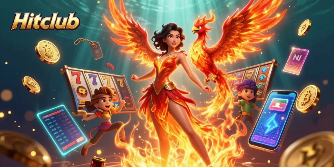 Experience high-stakes wins at Hitclub with vibrant slot machines and crypto excitement.