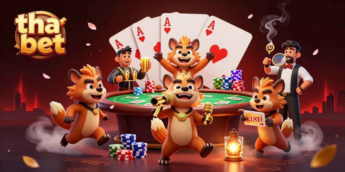 Experience thrills with the tha bet casino featuring cartoon hyenas in dynamic scenes.