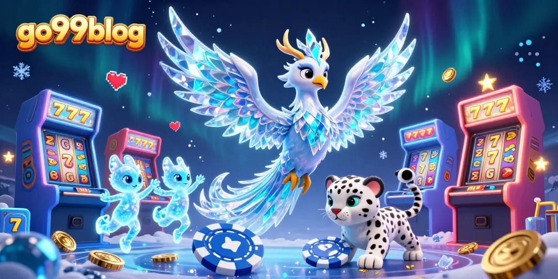 Engage in fun gameplay at go99blog with vibrant casino-themed ice phoenix and enchanting sprites.