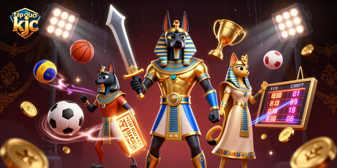 Experience thrilling gaming with tập đoàn kjc featuring ancient Egyptian themes and dynamic sports elements.
