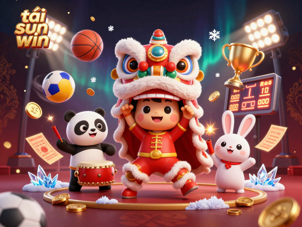 Engage in exciting action as you tải sun win video game with vibrant 3D characters and casino elements.