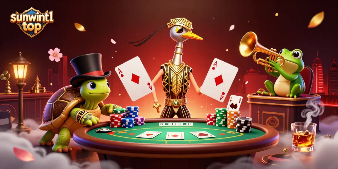 Experience thrilling gaming at sunwint1 top with vibrant casino characters and elements!