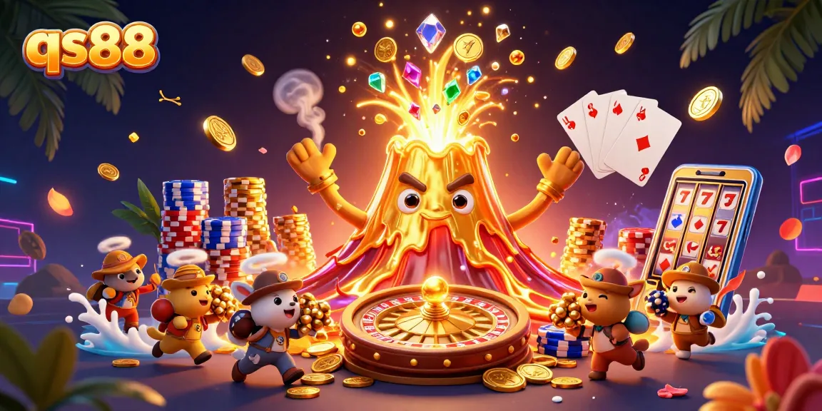 Experience excitement at qs88 with a dynamic display of golden winnings and thrilling casino games.