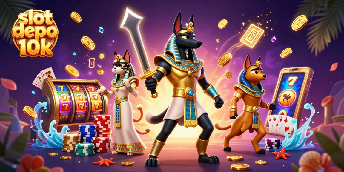 Experience the thrill of slot depo 10k with ancient symbols and vibrant gaming elements.
