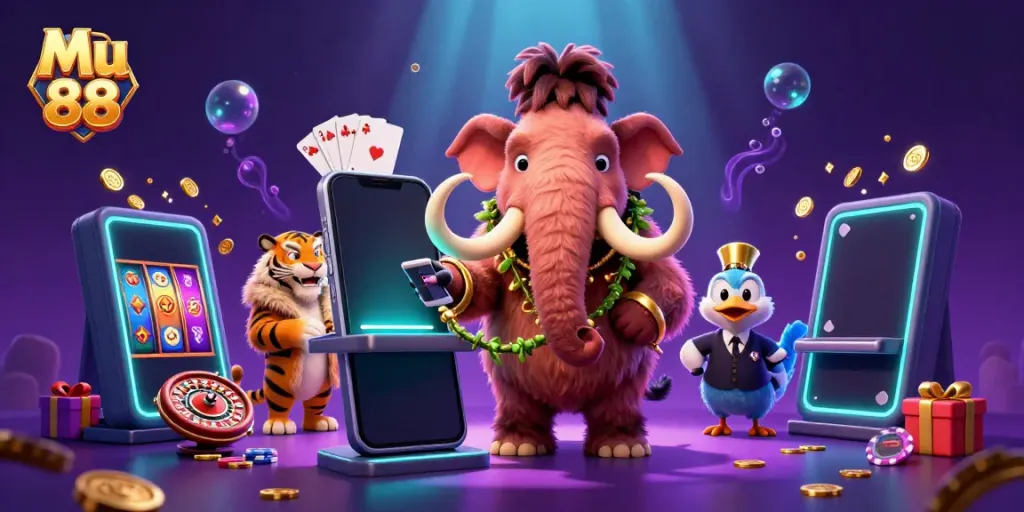 Experience thrilling gameplay at Mu 88 with vibrant slot games and dynamic casino elements.
