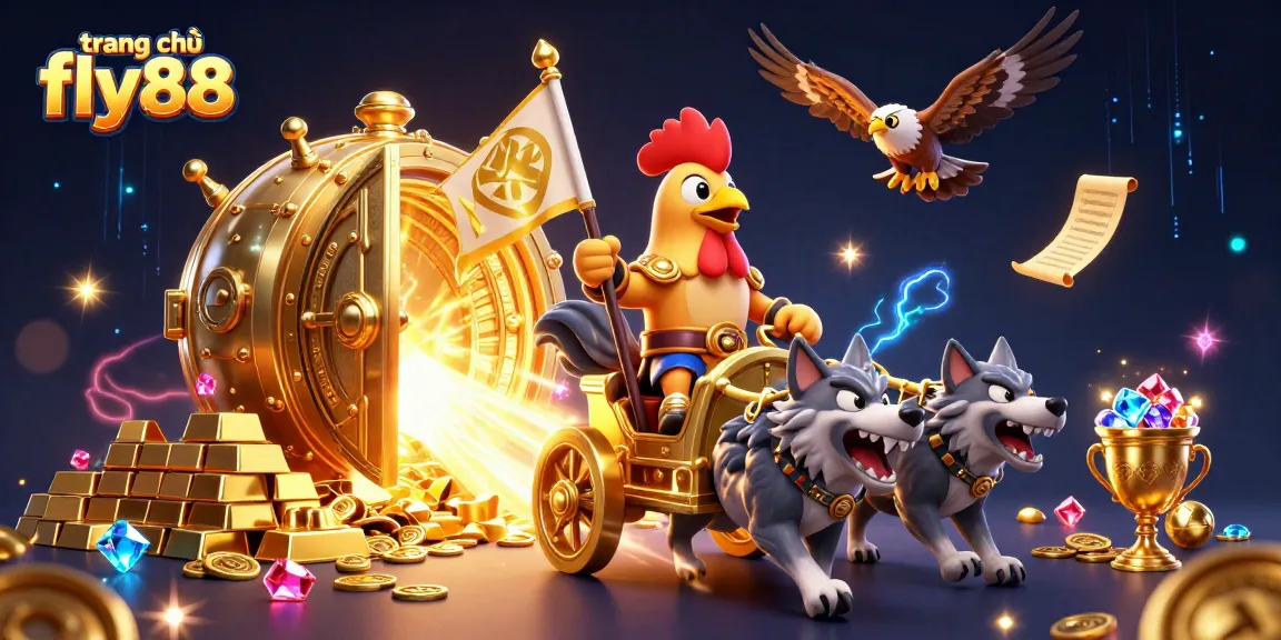 Experience the excitement on trang chủ fly88 with vibrant casino elements and dynamic 3D characters.