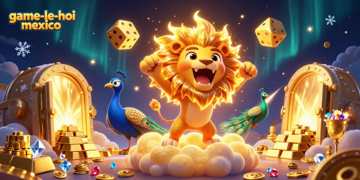 Experience the thrill of game-le-hoi-mexico, as the majestic sun lion roars amidst golden treasures!