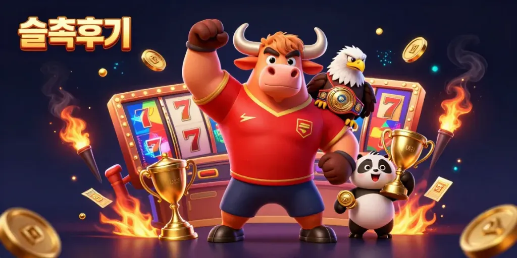 Engage in thrilling slot experiences with vibrant characters in this ultra-detailed 3D art for 슬롯후기.