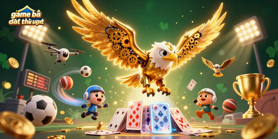 Experience thrilling moments with game bài đổi thưởng uy tín in this vibrant 3D casino scene.