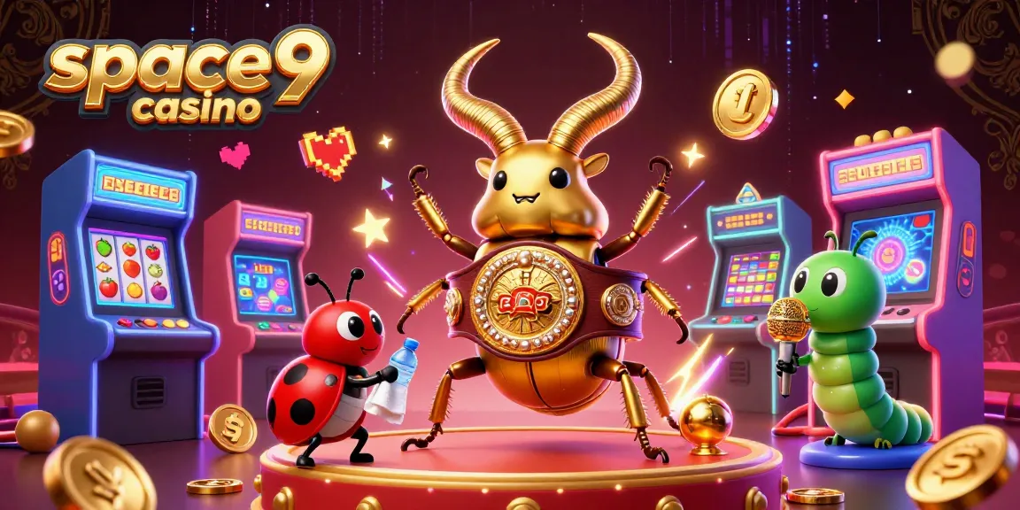 Experience excitement at space9 casino with a dynamic scene featuring fun gaming elements.