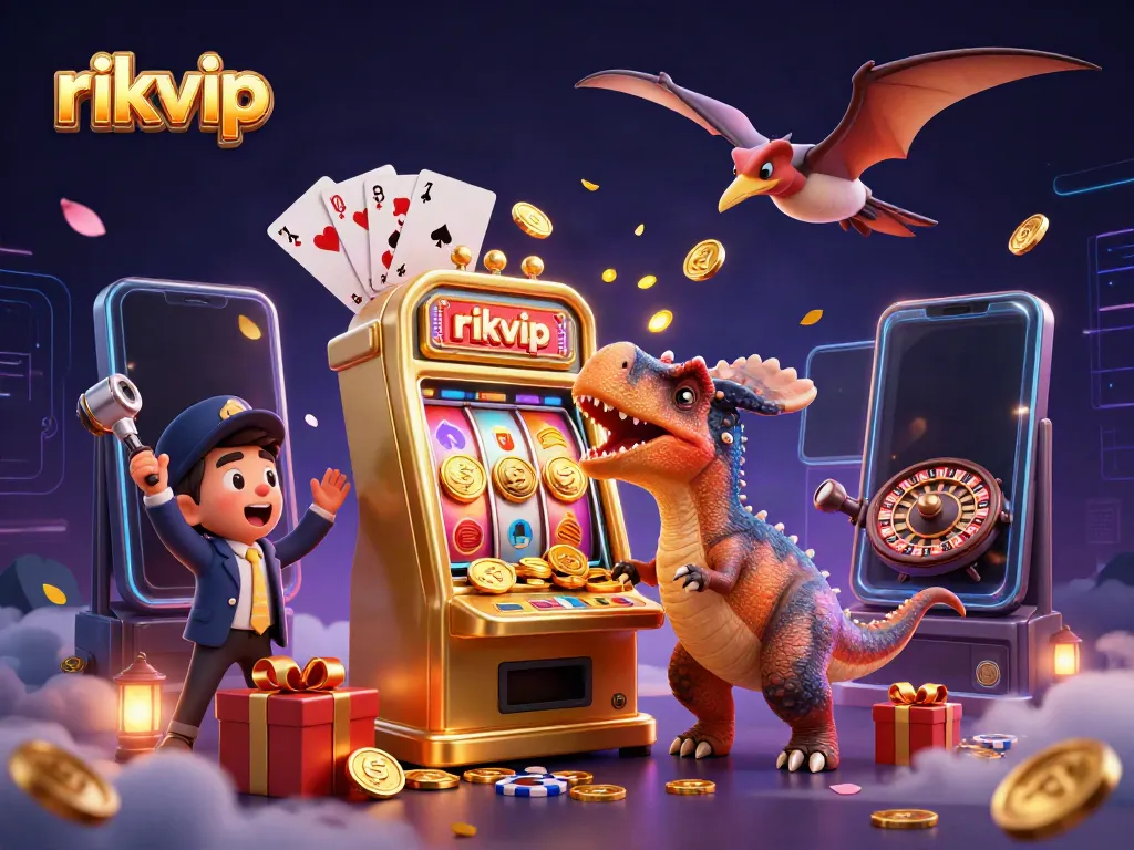Experience exciting wins at rikvip with a vibrant casino scene featuring dynamic gaming elements.