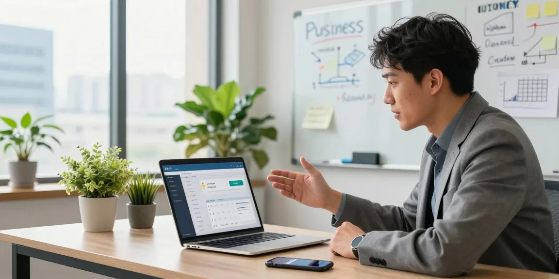 The best payment gateway for business startup showcased in a vibrant office setting with an entrepreneur discussing solutions during a video call.