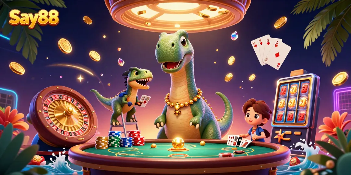 Experience thrilling gameplay moments at Say88 with exciting casino elements in a dynamic scene.