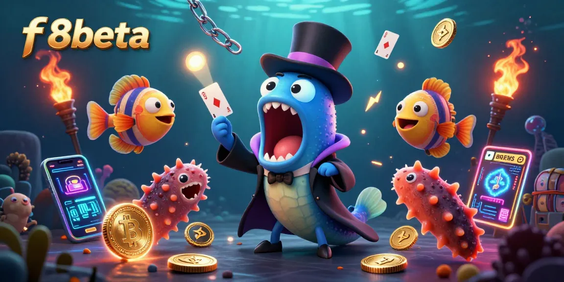 Engage with f8beta casino excitement through a vibrant underwater magic show featuring crypto elements.