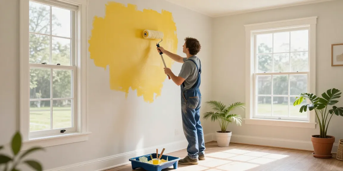 Trusted Lincoln Painters delivering exceptional quality in a beautifully lit home interior.