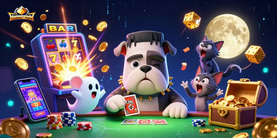 Experience exhilarating gameplay at nhanquagamebai with a 3D cartoon gambling scene featuring unique characters and stunning visuals.