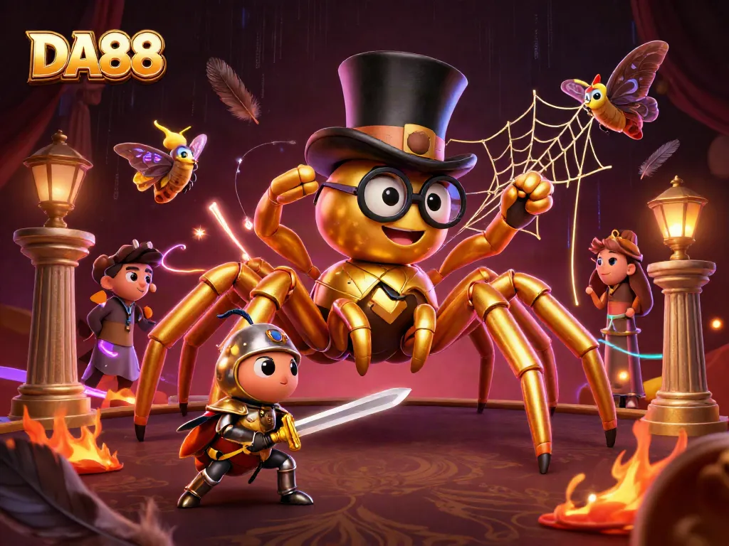 Experience thrilling cockfighting action at DA88 with vibrant visuals and engaging elements.