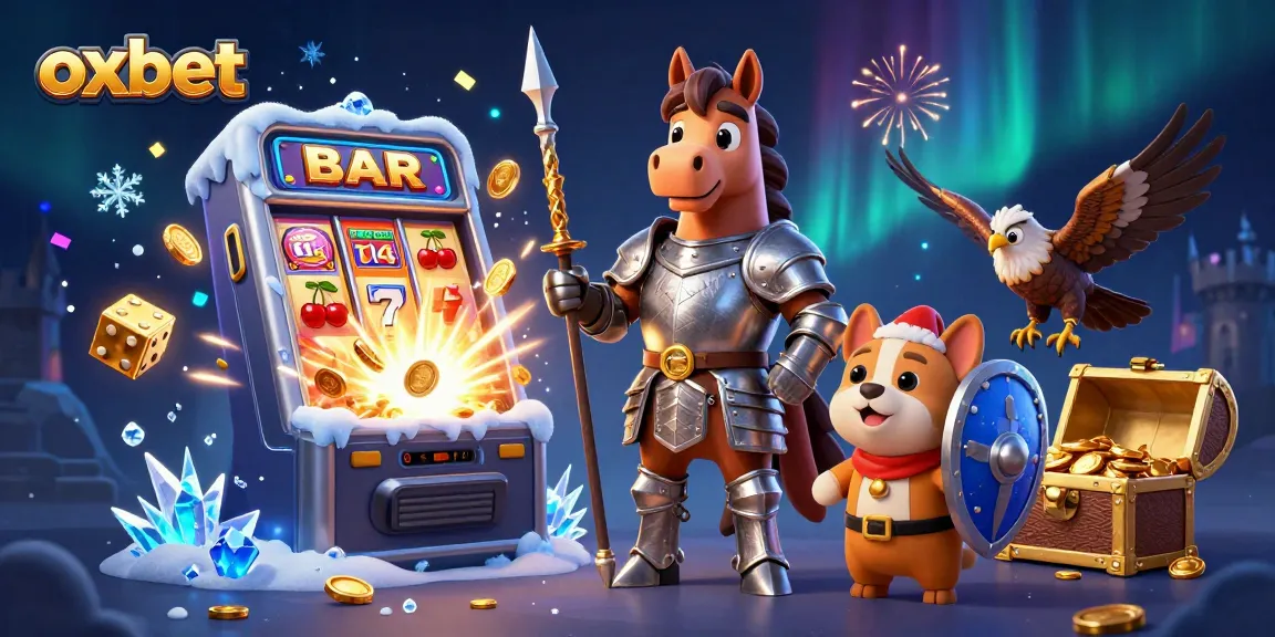 Experience epic wins with oxbet's lively 3D casino scene featuring vibrant characters and dynamic game elements.