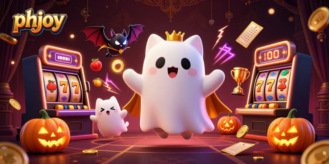 Spin slots and win big with phjoy in this enchanting haunted casino scene.