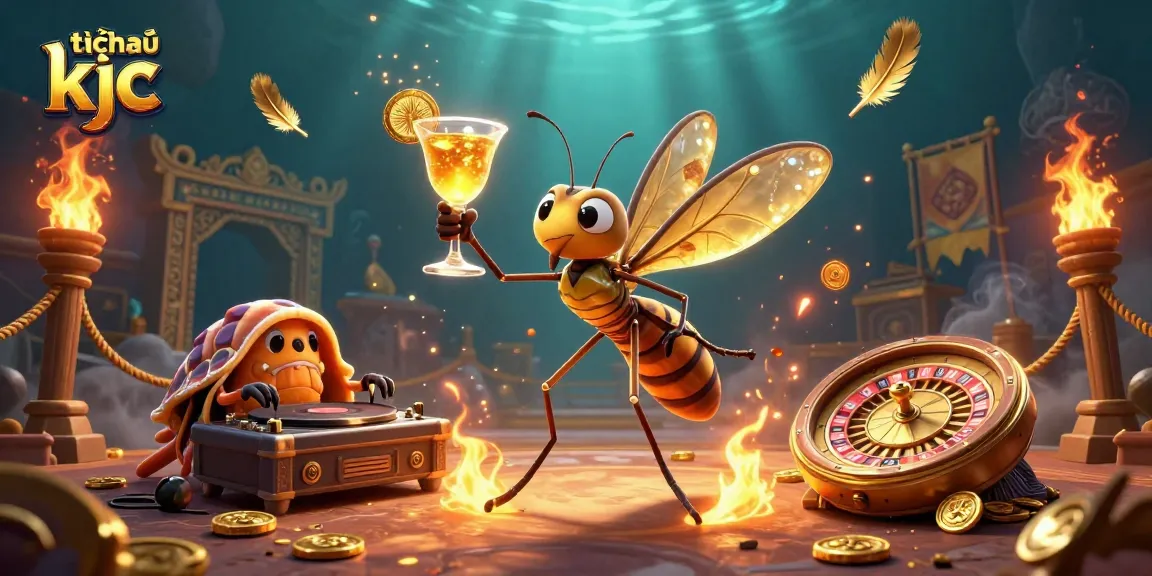 Engaging the audience with tập đoàn kjc in a vibrant casino atmosphere featuring a mosquito mascot.