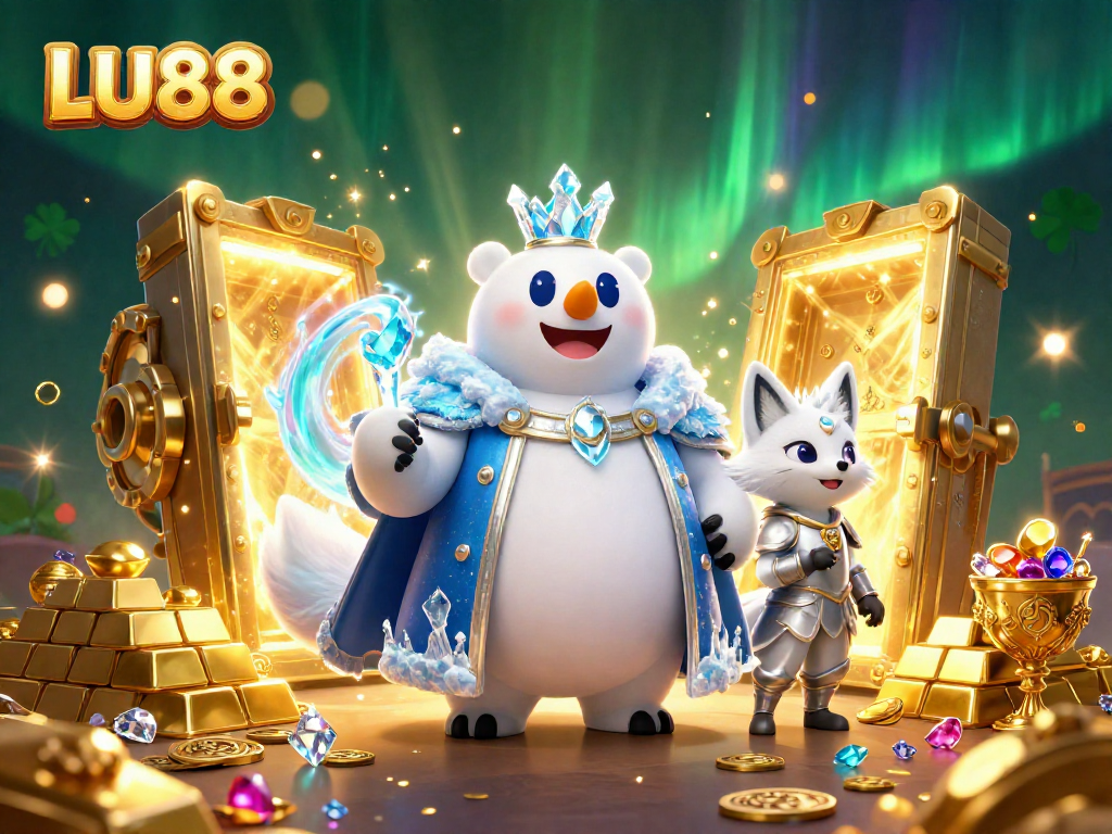 Join LU88 for thrilling casino adventures with an ice king polar bear and snowy treasures!