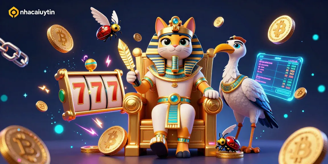 Experience thrills at nhacaiuytin with a vibrant 3D gambling scene featuring classic gaming elements.