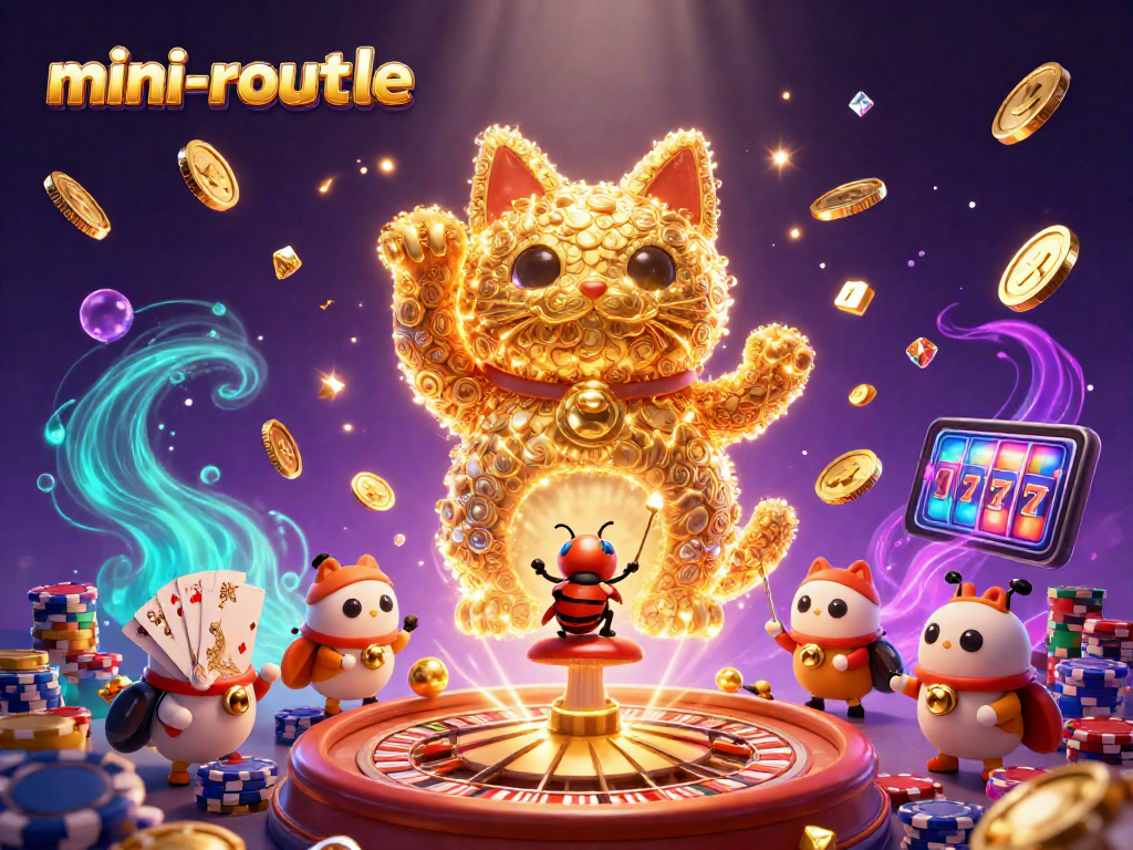 Spin the mini-roulette wheel with vibrant visuals featuring golden fireflies and casino symbols.