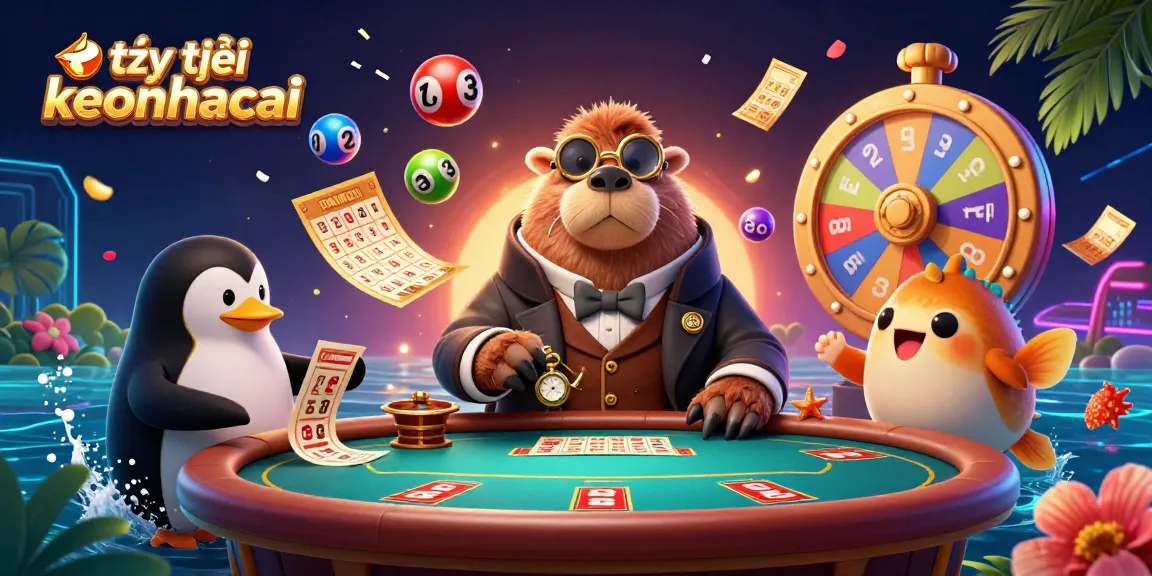 Engage with tỷ lệ keonhacai through a vibrant underwater sports betting scene featuring a walrus and pufferfish.