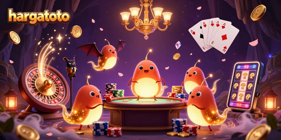 Play at hargatoto to enjoy a vibrant casino atmosphere with glowing elements and engaging game action.