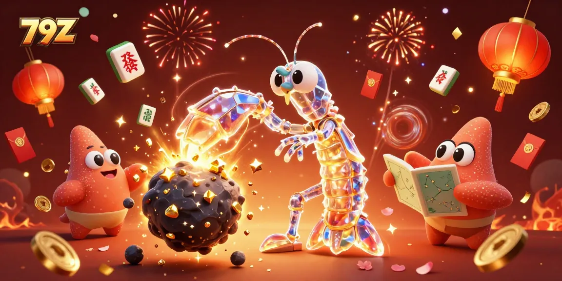 Experience the excitement of 79Z as the galactic samurai wins big, surrounded by floating casino elements.